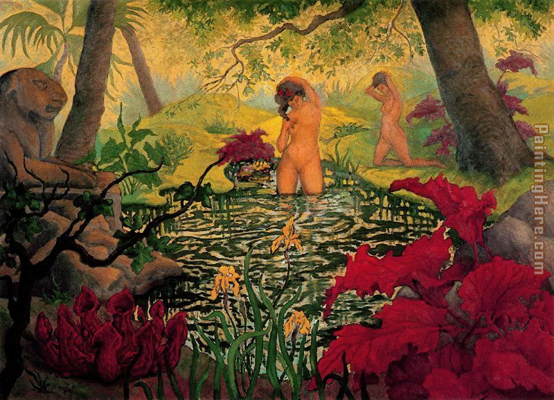 The Bathing Place painting - Paul Ranson The Bathing Place art painting